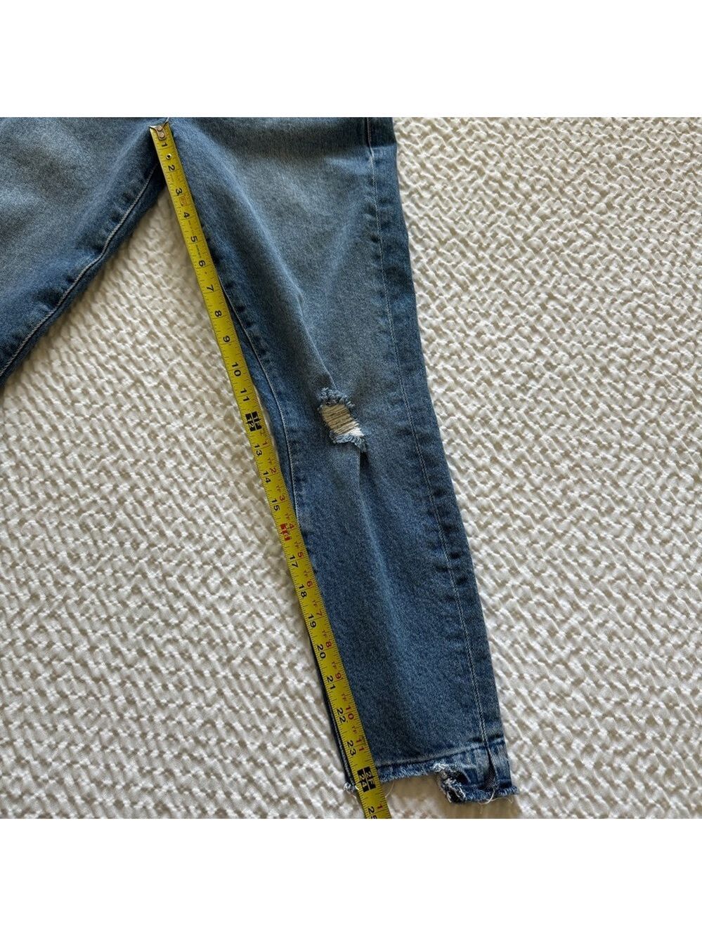 FRAME Le High Skinny Crop Jeans, Clarin, Rips Size 27 - Picture 14 of 16